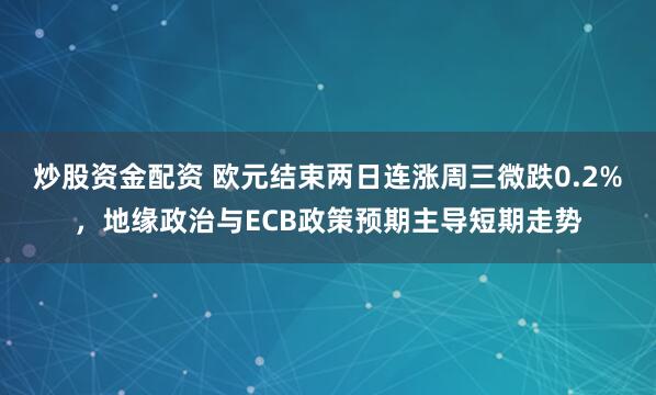 炒股资金配资 欧元结束两日连涨周三微跌0.2%，地缘政治与ECB政策预期主导短期走势